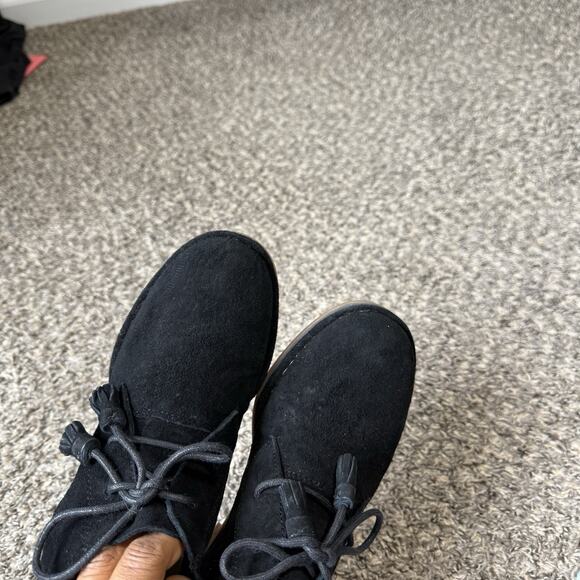 Hush Puppies Women's Cyra Catelyn Black Suede Lace Up Chukka Boots 7 W NEW READ - Picture 5 of 7